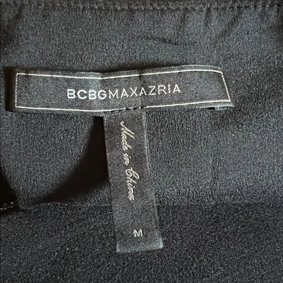 BCBGMaxAzria Elegant Black Sleeveless Cocktail Dress Size Medium - Picture 3 of 3